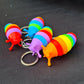 Fidget slug key ring