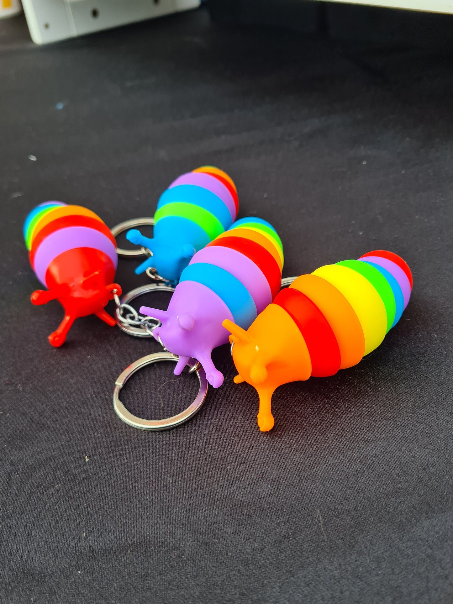 Fidget slug key ring