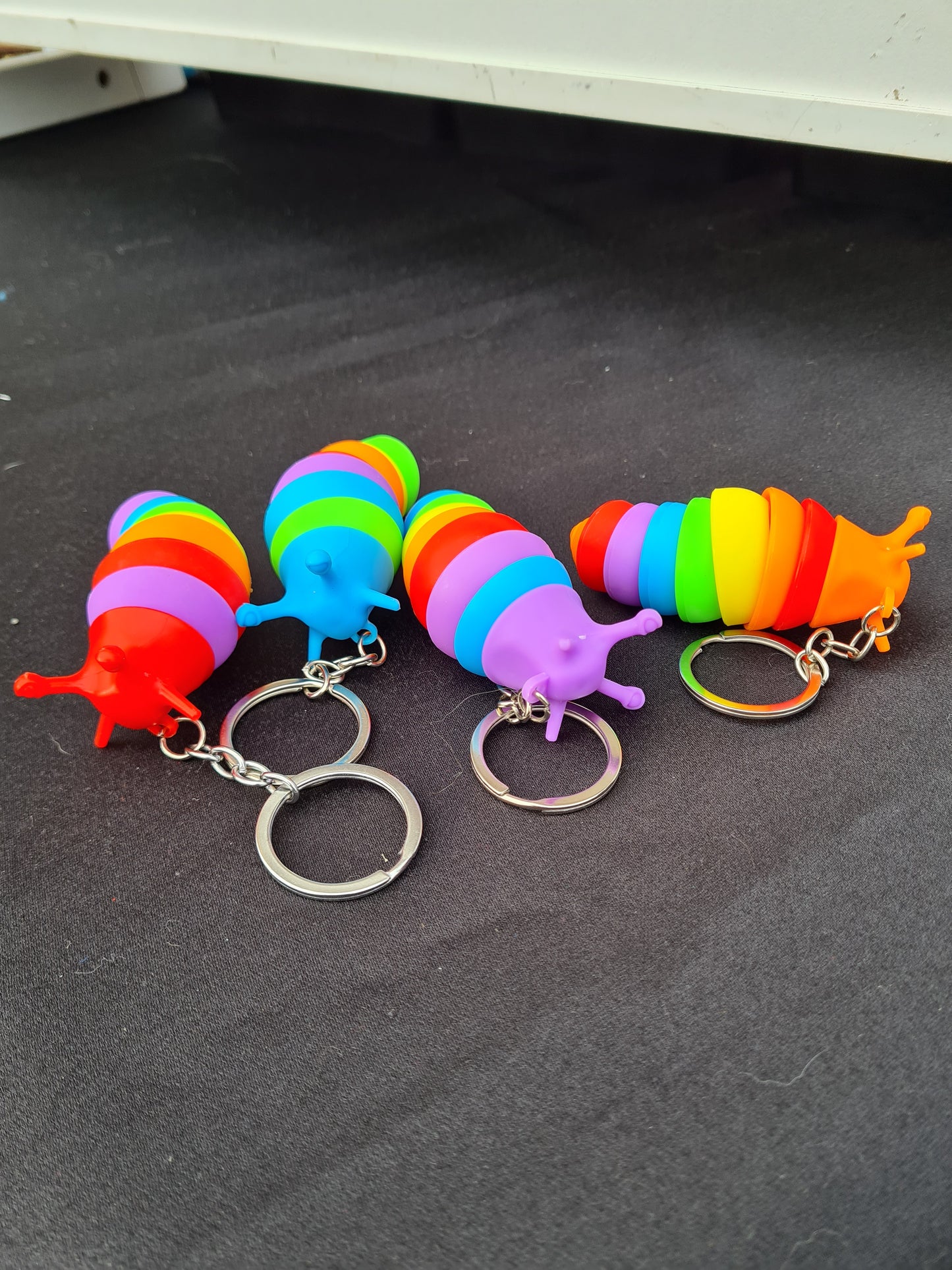 Fidget slug key ring